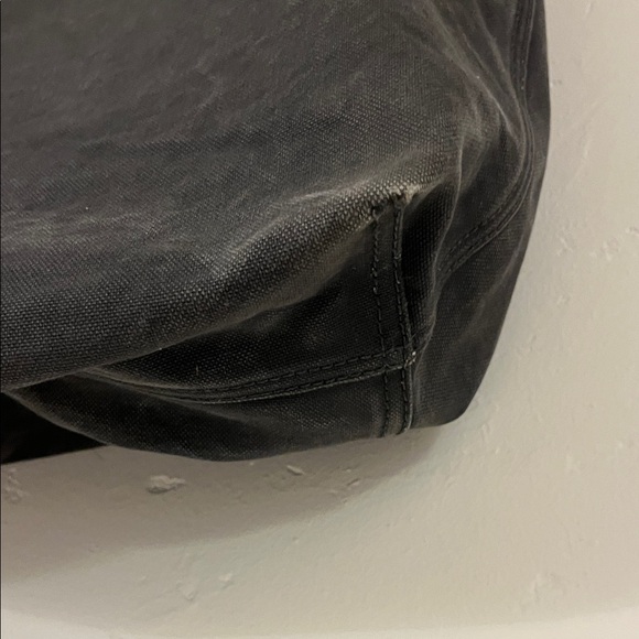 Madewell dark navy Tote with Brown leather Handles - Picture 6 of 16